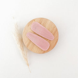 Pink Fabric Hair Clip