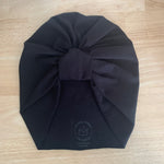Black Adult Turban Chemo Hat